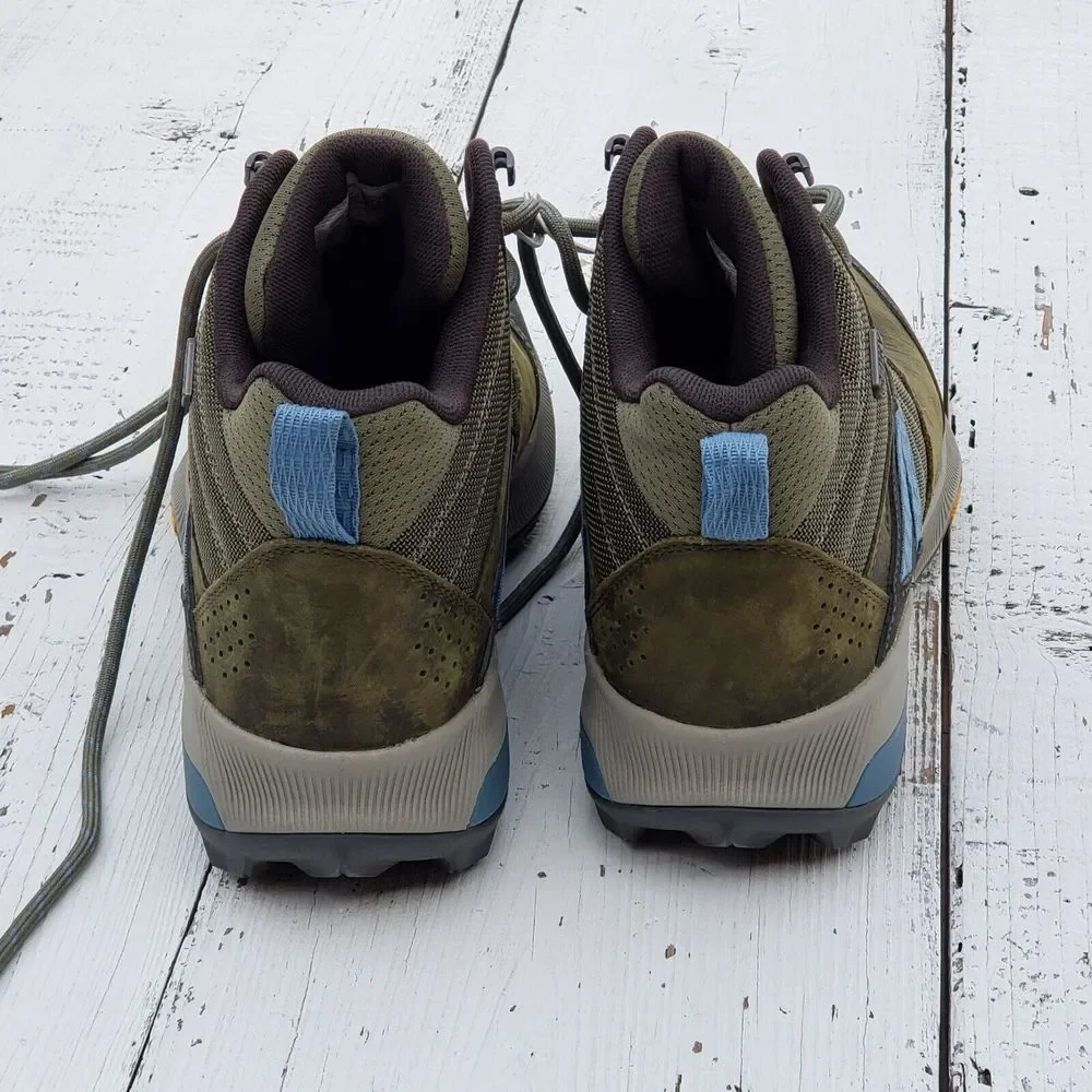 Merrell J99622 Zion Mid Waterproof Hiking Shoes Lace Up Olive Women Sz 7 / 37.5 - Picture 13 of 14